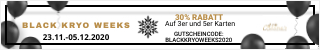 Black Kryo Weeks Karten Mobile 320x50